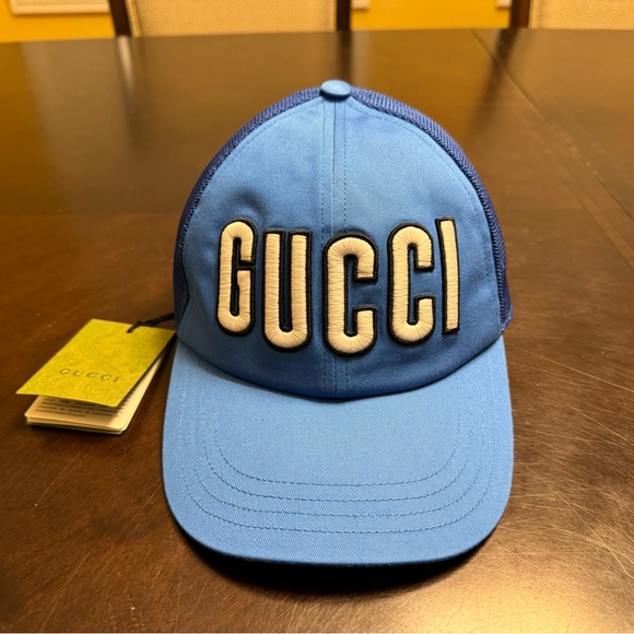 New Authentic Gucci Logo Baseball Hat Size L - Picture 2 of 16